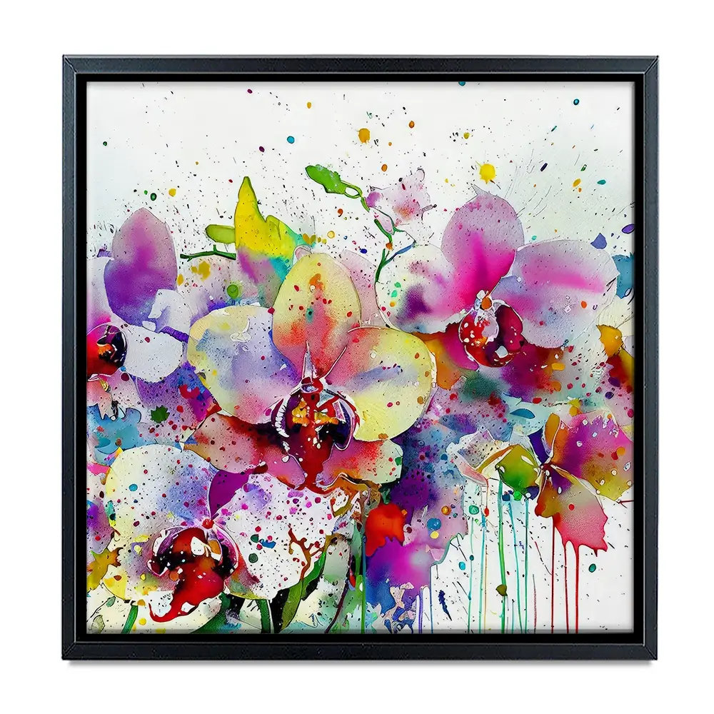 Orchid Blast Square Canvas Print Orchid Blast Square Canvas Print wall art product David Alexander Elder