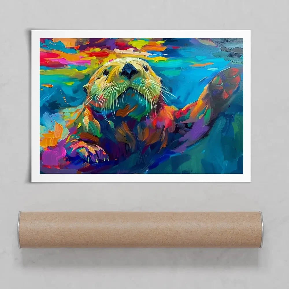 Otter Outing Art Print Otter Outing Art Print wall art product David Alexander Elder