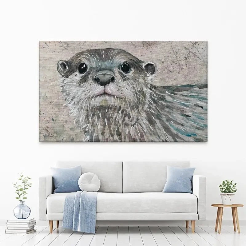 Otterly Amazing Canvas Print Otterly Amazing Canvas Print wall art product Jane Brookshaw