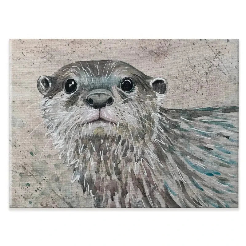 Otterly Amazing Canvas Print Otterly Amazing Canvas Print wall art product Jane Brookshaw
