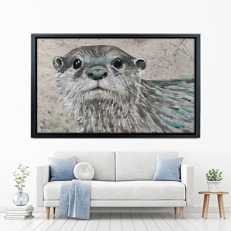 Otterly Amazing Canvas Print Otterly Amazing Canvas Print wall art product Jane Brookshaw