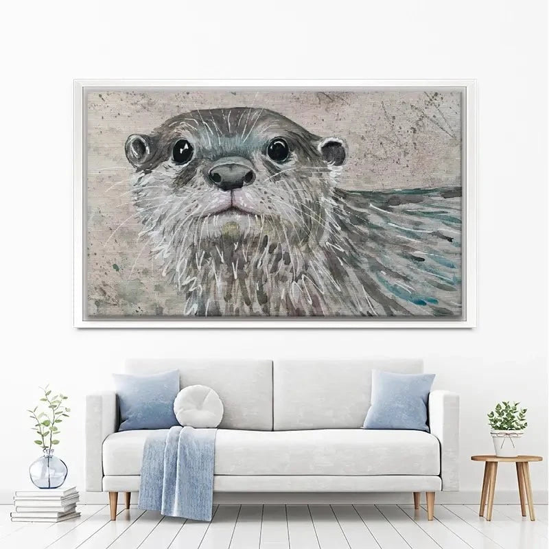 Otterly Amazing Canvas Print Otterly Amazing Canvas Print wall art product Jane Brookshaw