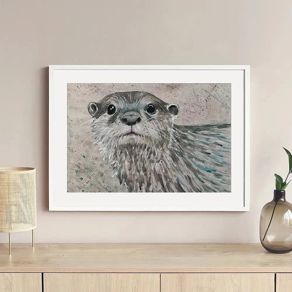 Otterly Amazing Framed Art Print Otterly Amazing Framed Art Print wall art product Jane Brookshaw