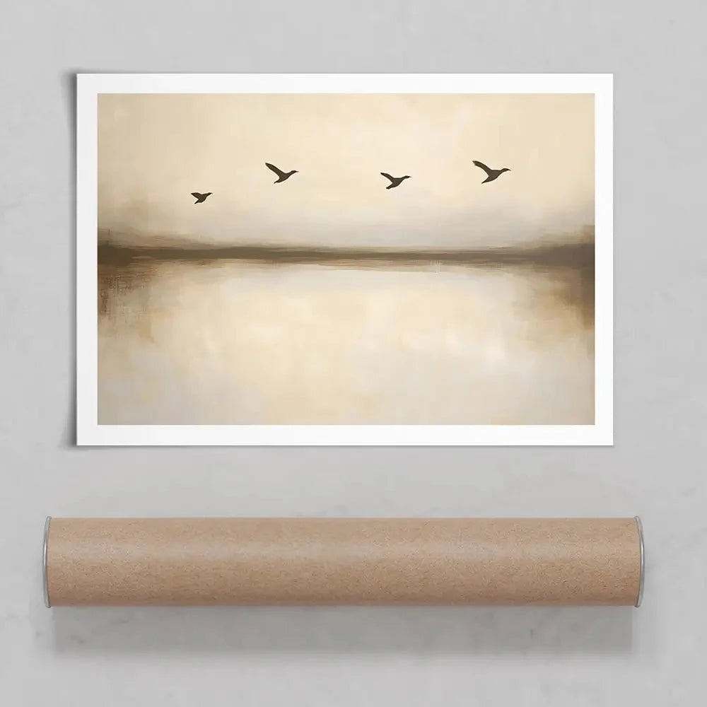 Over Water Flight Art Print Over Water Flight Art Print wall art product Franklyn Gregory - Independent