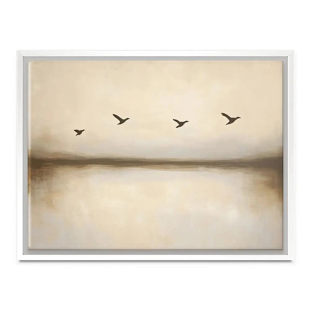 Over Water Flight Canvas Print Over Water Flight Canvas Print wall art product Franklyn Gregory - Independent