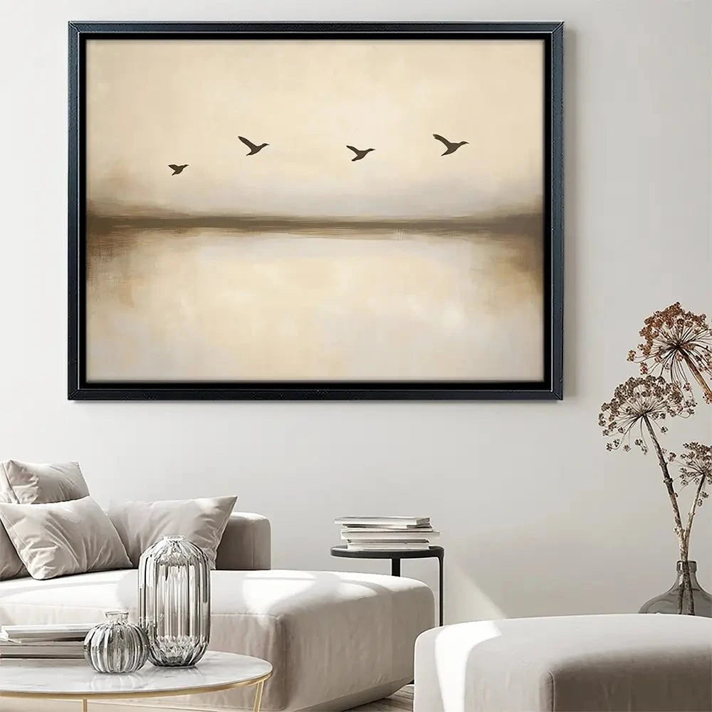 Over Water Flight Canvas Print Over Water Flight Canvas Print wall art product Franklyn Gregory - Independent