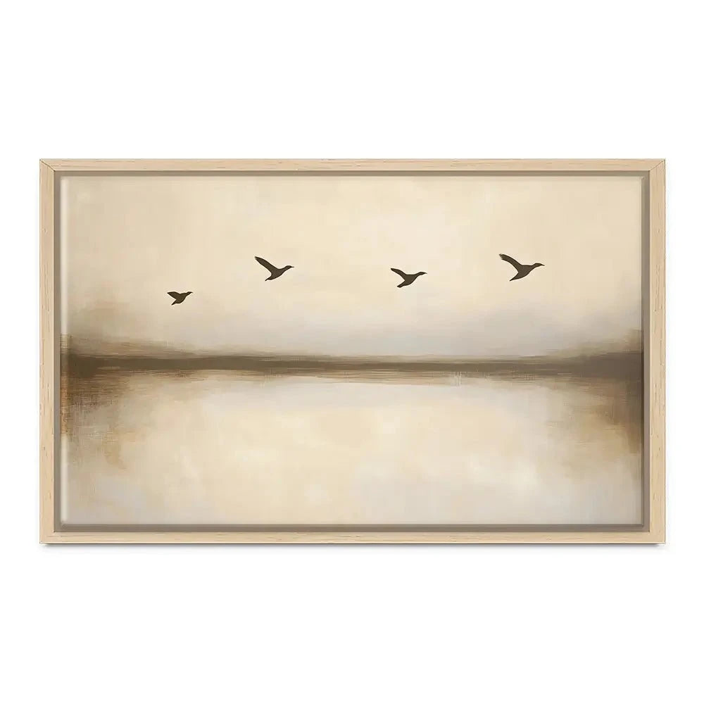 Over Water Flight Canvas Print Over Water Flight Canvas Print wall art product Franklyn Gregory - Independent