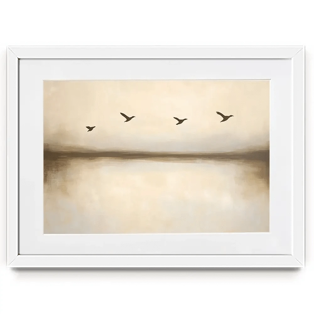 Over Water Flight Framed Art Print Over Water Flight Framed Art Print wall art product Franklyn Gregory - Independent
