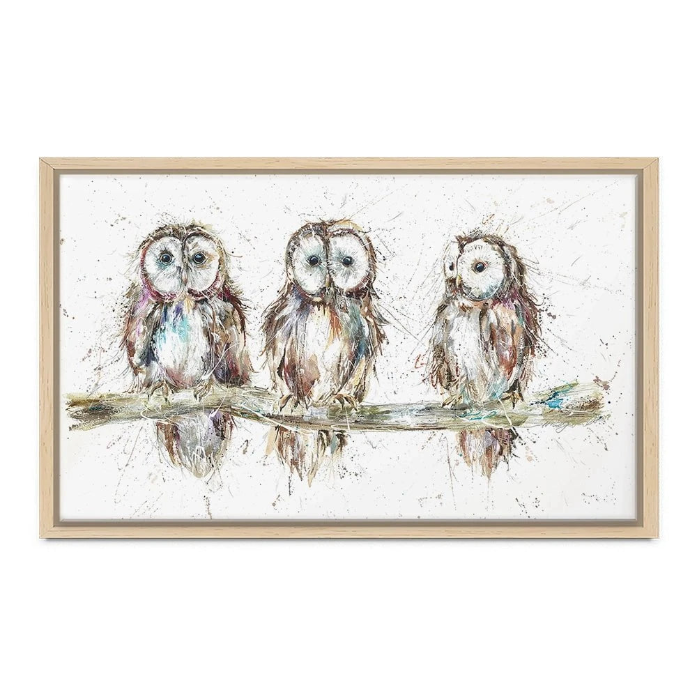 Owl Family Canvas Print Owl Family Canvas Print wall art product Nicola Jane Rowles