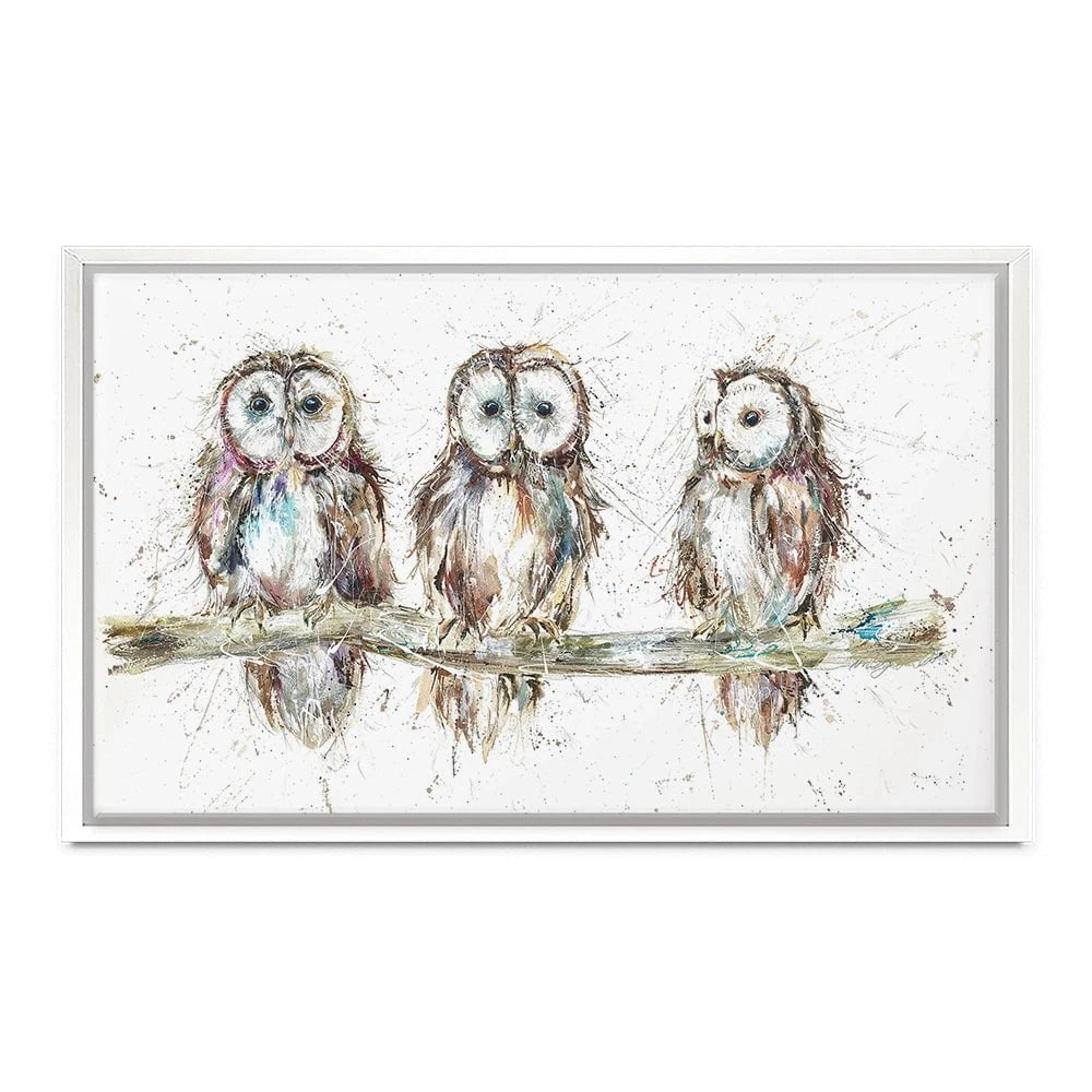 Owl Family Canvas Print Owl Family Canvas Print wall art product Nicola Jane Rowles