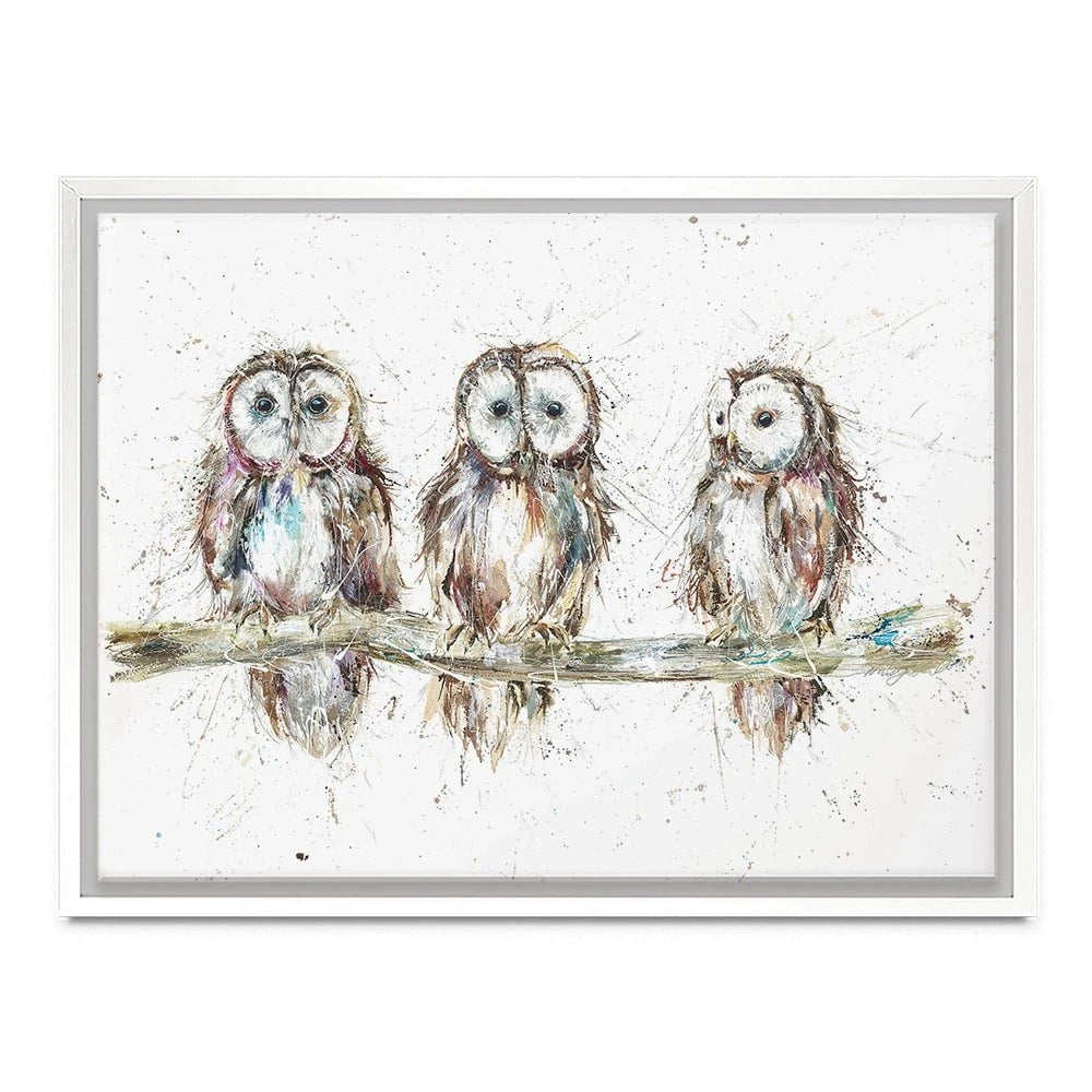 Owl Family Canvas Print Owl Family Canvas Print wall art product Nicola Jane Rowles