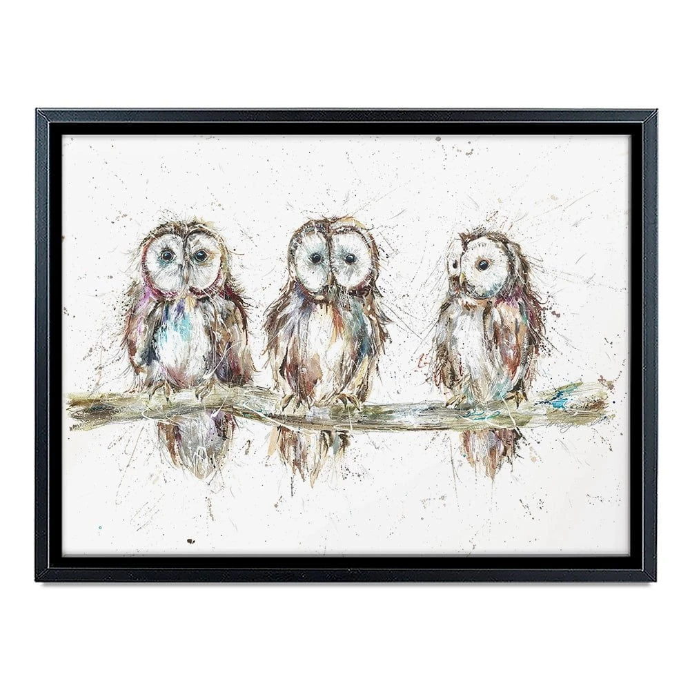 Owl Family Canvas Print Owl Family Canvas Print wall art product Nicola Jane Rowles