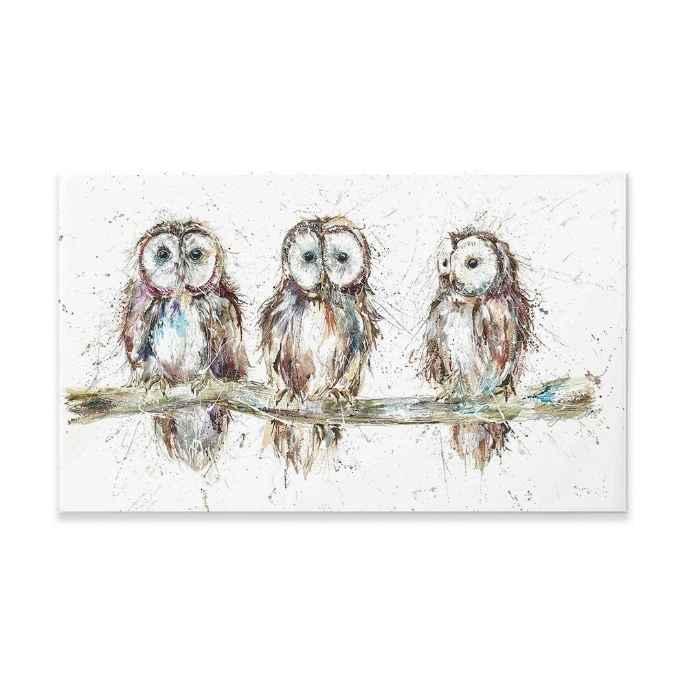 Owl Family Canvas Print Owl Family Canvas Print wall art product Nicola Jane Rowles