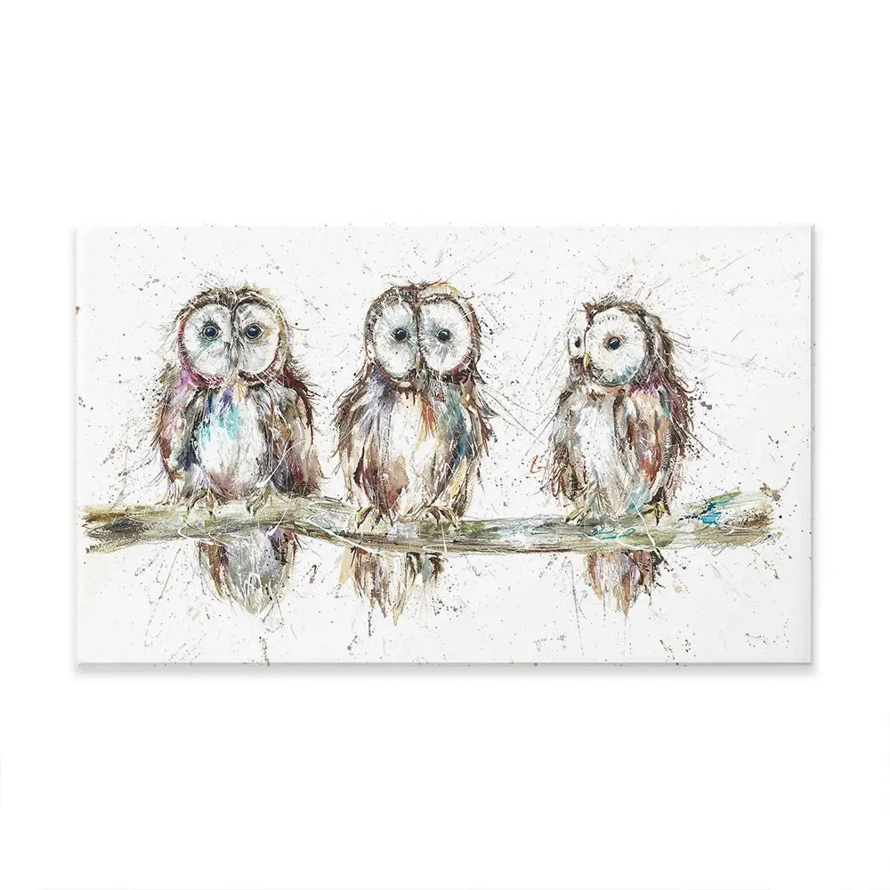 Owl Family Oversized Canvas Print Owl Family Oversized Canvas Print wall art product Art Print Shop