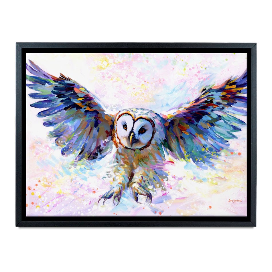 Owls Whisper In The Winter Wind Canvas Print wall art product Leon Devenice