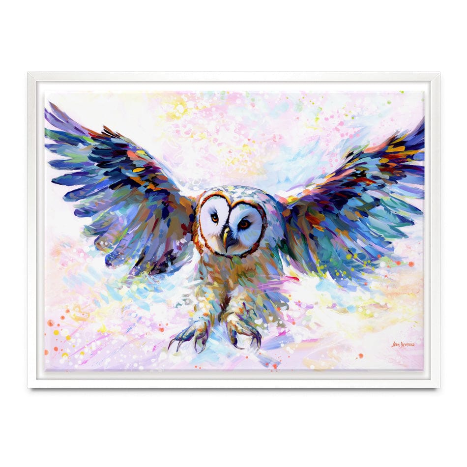 Owls Whisper In The Winter Wind Canvas Print wall art product Leon Devenice