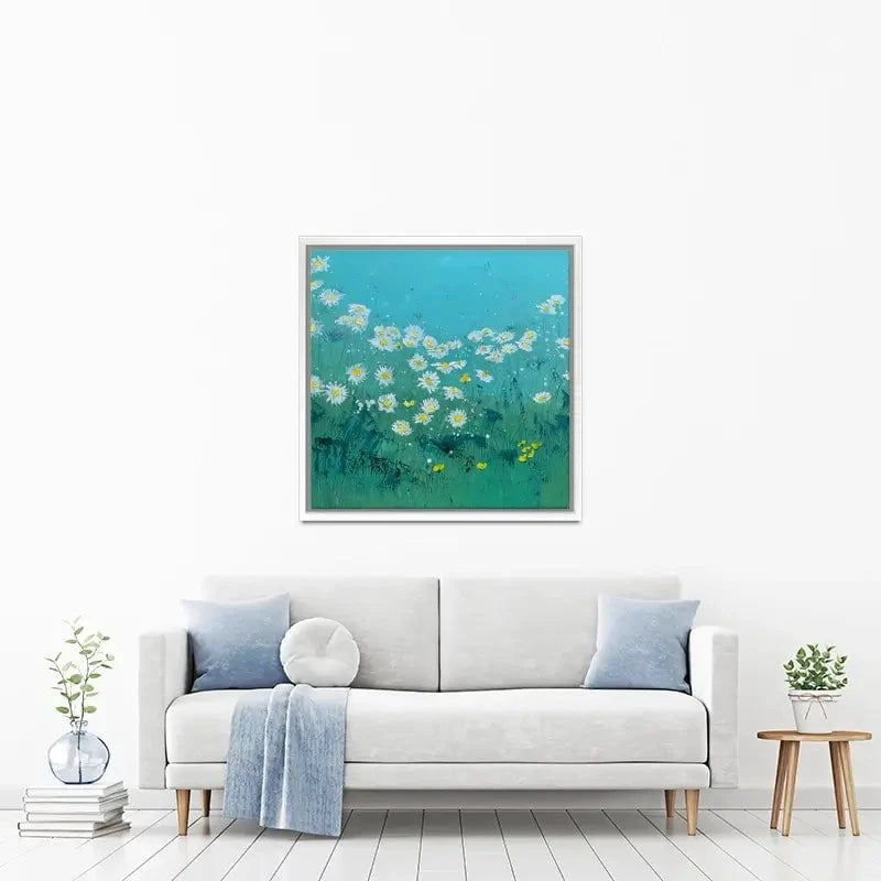 Oxeye Daisies Canvas Print Oxeye Daisies Canvas Print wall art product Laure Bury