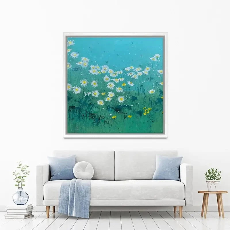 Oxeye Daisies Canvas Print Oxeye Daisies Canvas Print wall art product Laure Bury