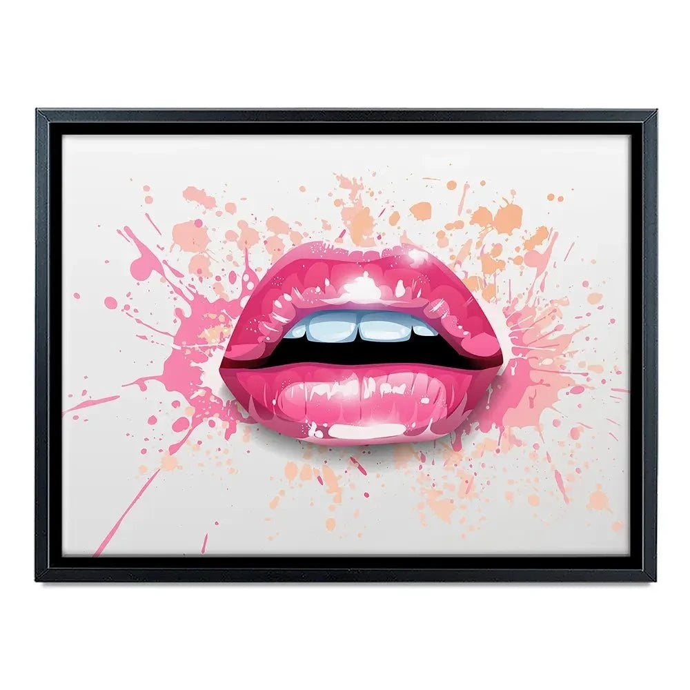 Paint Splash Lips Canvas Print Paint Splash Lips Canvas Print wall art product KenoKickit / Shutterstock