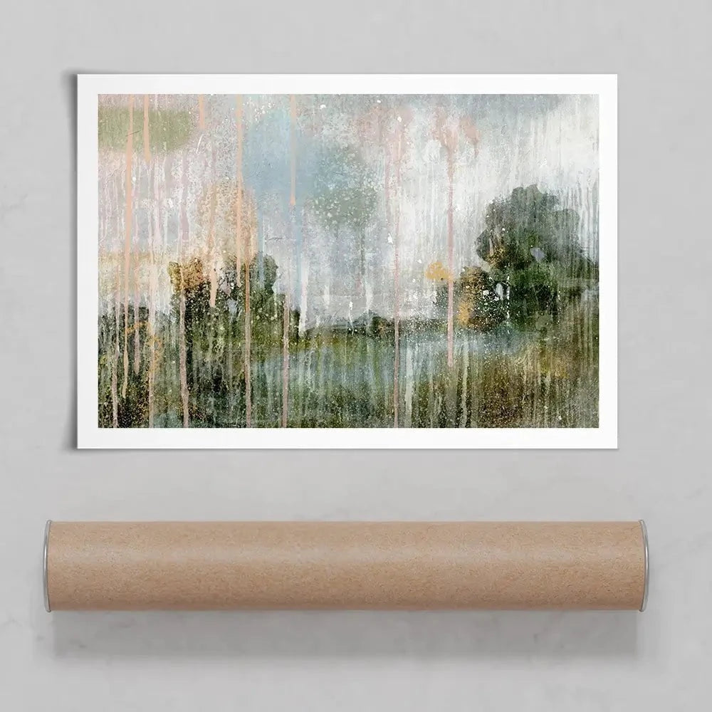 Paint Splattered Landscape Art Print Paint Splattered Landscape Art Print wall art product Victoria Barnes
