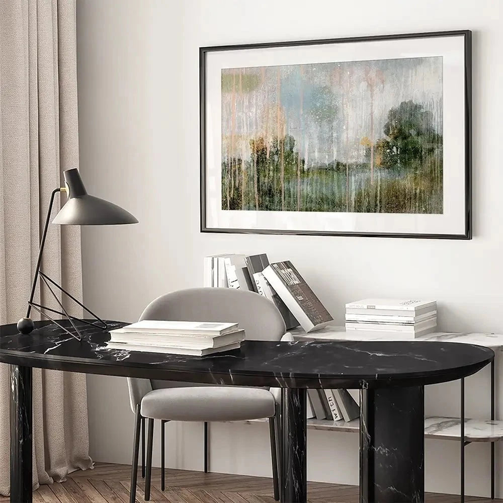 Paint Splattered Landscape Framed Art Print Paint Splattered Landscape Framed Art Print wall art product Victoria Barnes