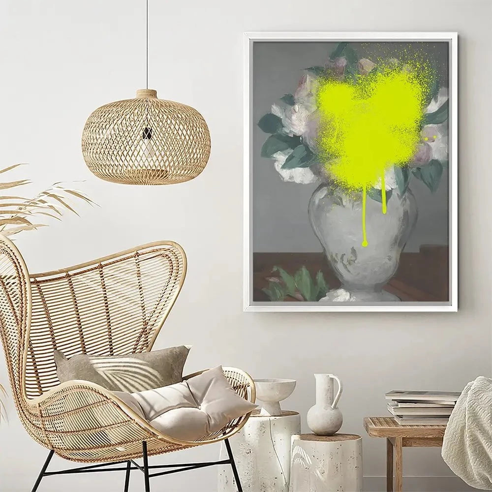 Paint Spray Vase Canvas Print Paint Spray Vase Canvas Print wall art product Jennifer Goldberger