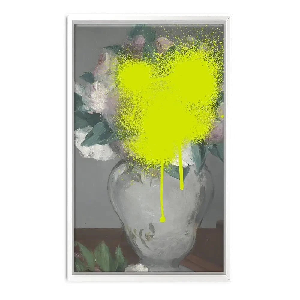 Paint Spray Vase Canvas Print Paint Spray Vase Canvas Print wall art product Jennifer Goldberger