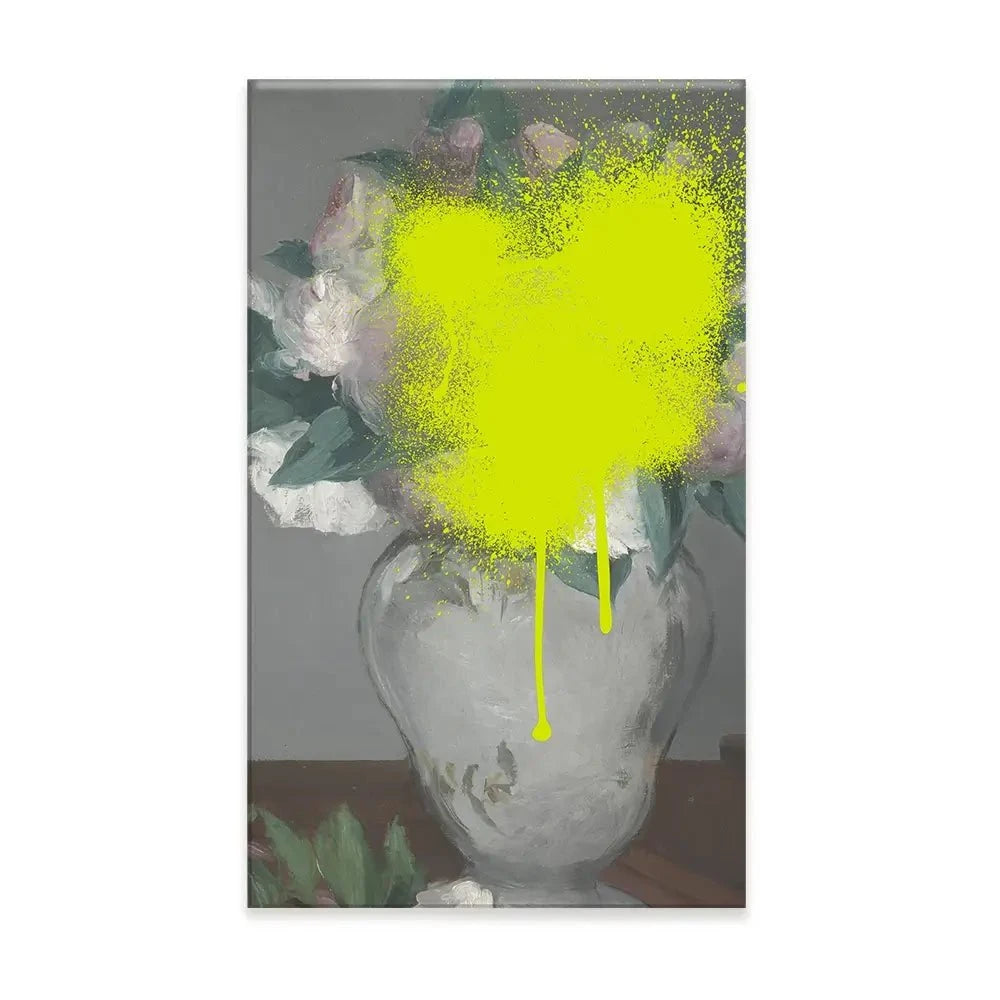 Paint Spray Vase Canvas Print Paint Spray Vase Canvas Print wall art product Jennifer Goldberger
