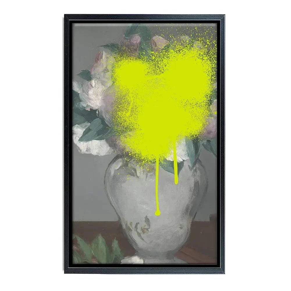 Paint Spray Vase Canvas Print Paint Spray Vase Canvas Print wall art product Jennifer Goldberger