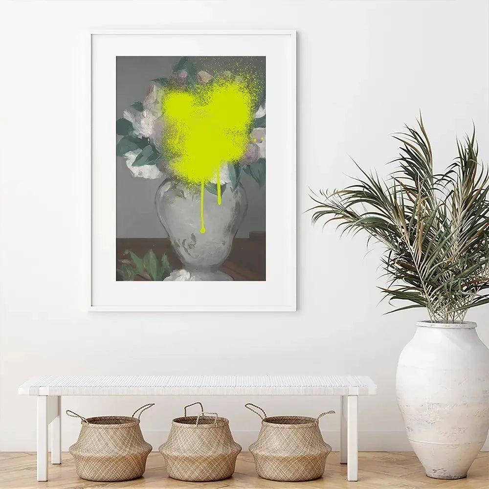 Paint Spray Vase Framed Art Print Paint Spray Vase Framed Art Print wall art product Jennifer Goldberger