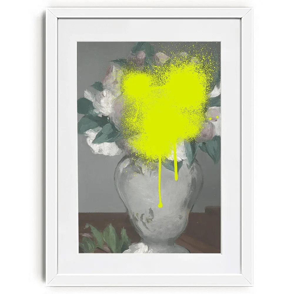 Paint Spray Vase Framed Art Print Paint Spray Vase Framed Art Print wall art product Jennifer Goldberger