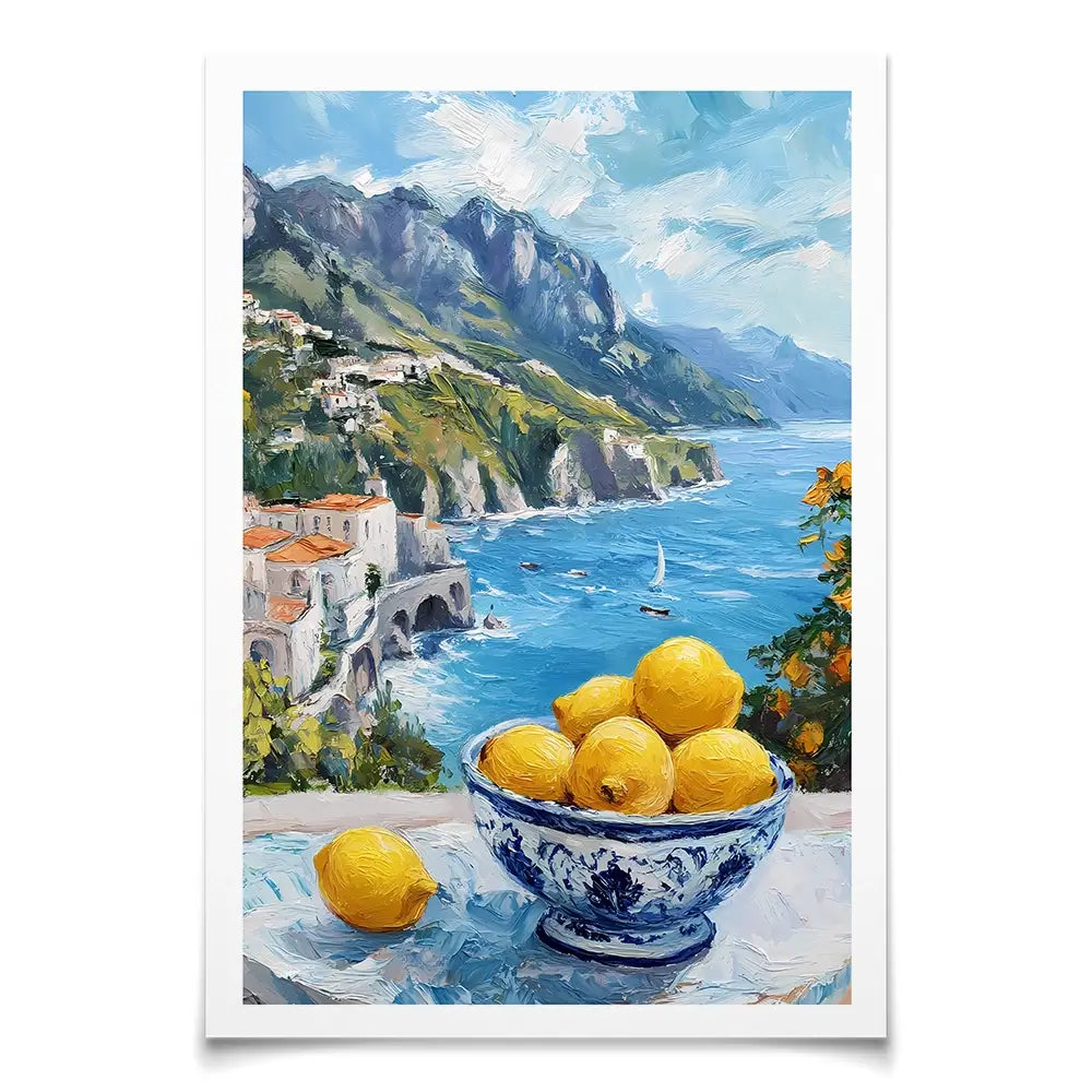 Paintings Of Amalfi Coast 2 Art Print Paintings Of Amalfi Coast 2 Art Print wall art product IAmHomeStudio