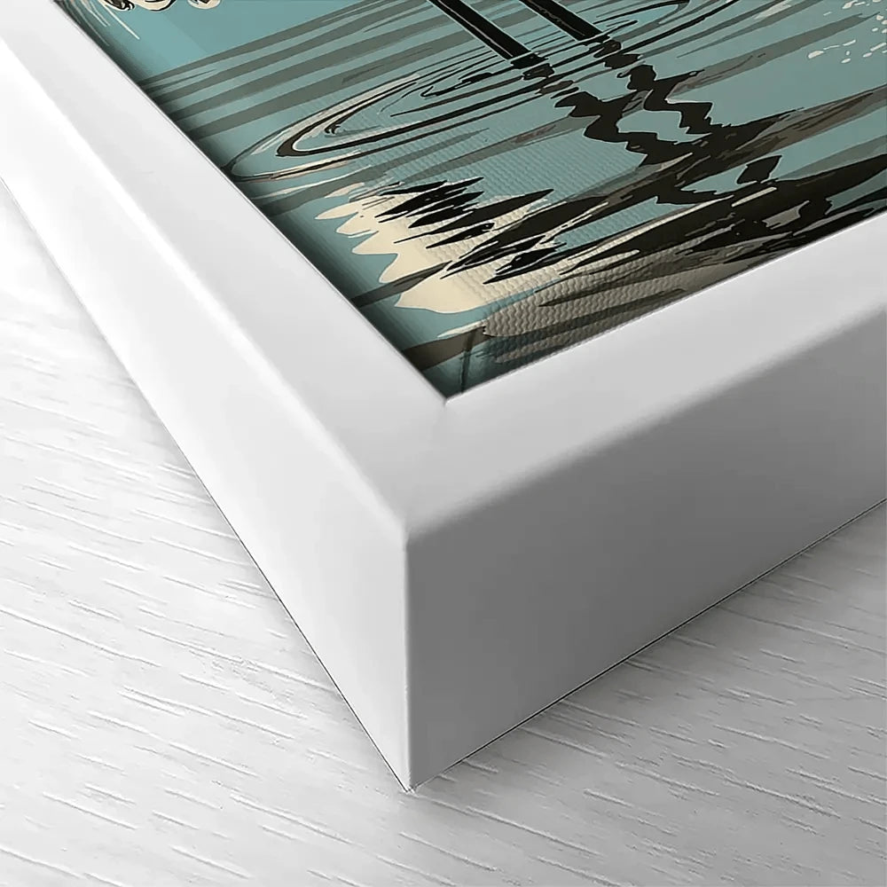 Pair Of White Herons Canvas Print Pair Of White Herons Canvas Print wall art product P & M Print Gallery