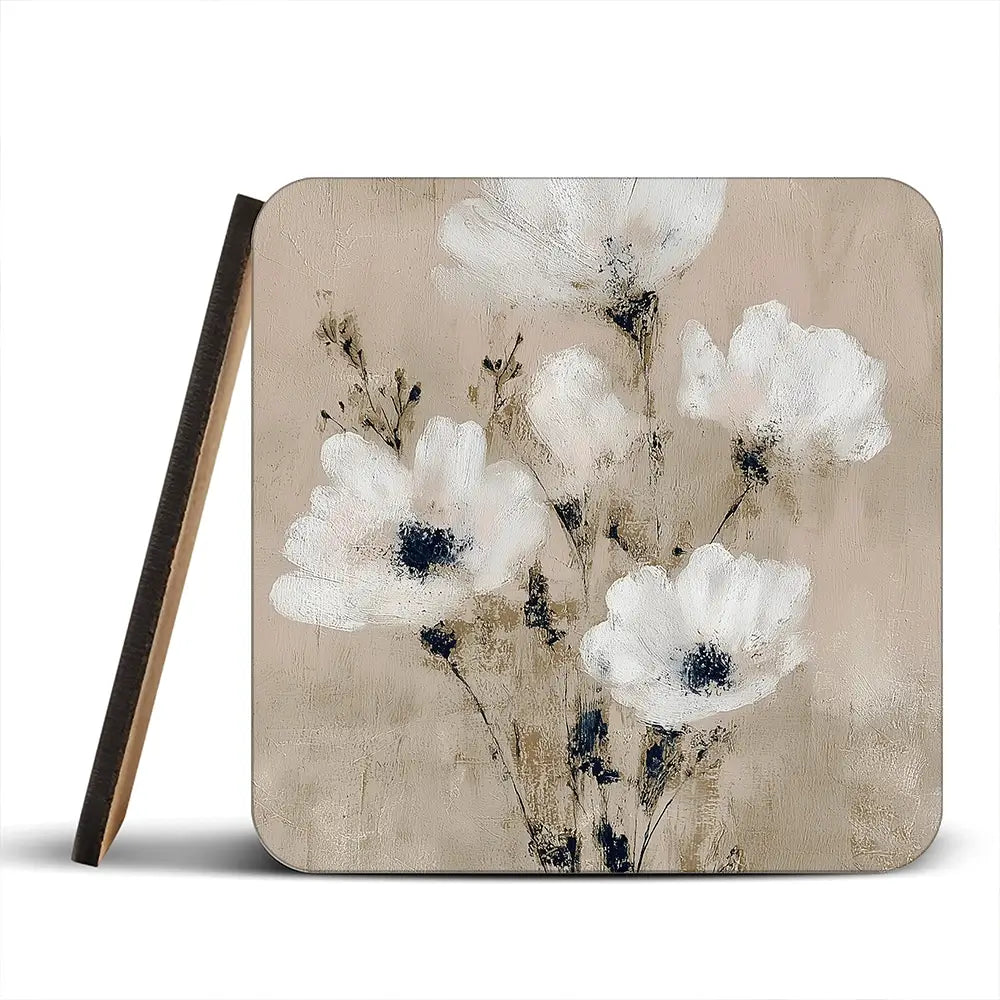 Pale Boho Bouquet 3 Coaster Set Pale Boho Bouquet 3 Coaster Set wall art product Chromatic Storm Studio
