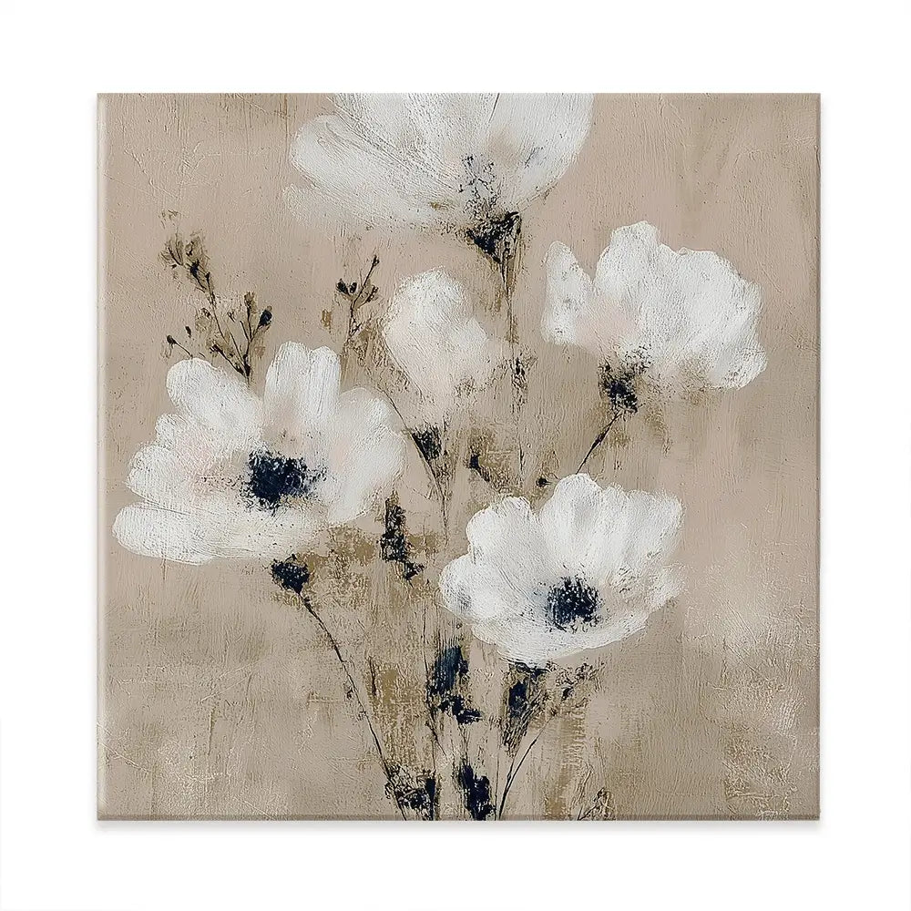 Pale Boho Bouquet 3 Square Canvas Print Pale Boho Bouquet 3 Square Canvas Print wall art product Chromatic Storm Studio