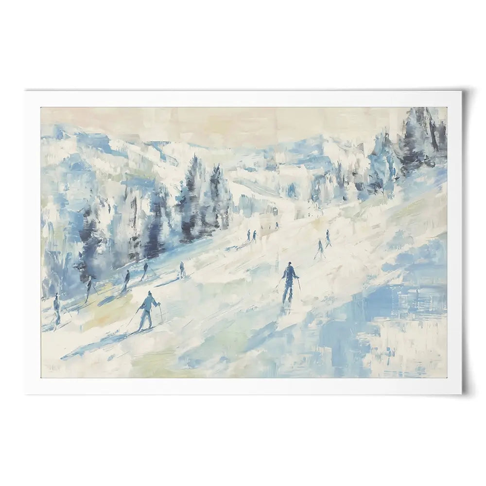 Pale Ski Slope Art Print Pale Ski Slope Art Print wall art product Chromatic Storm Studio