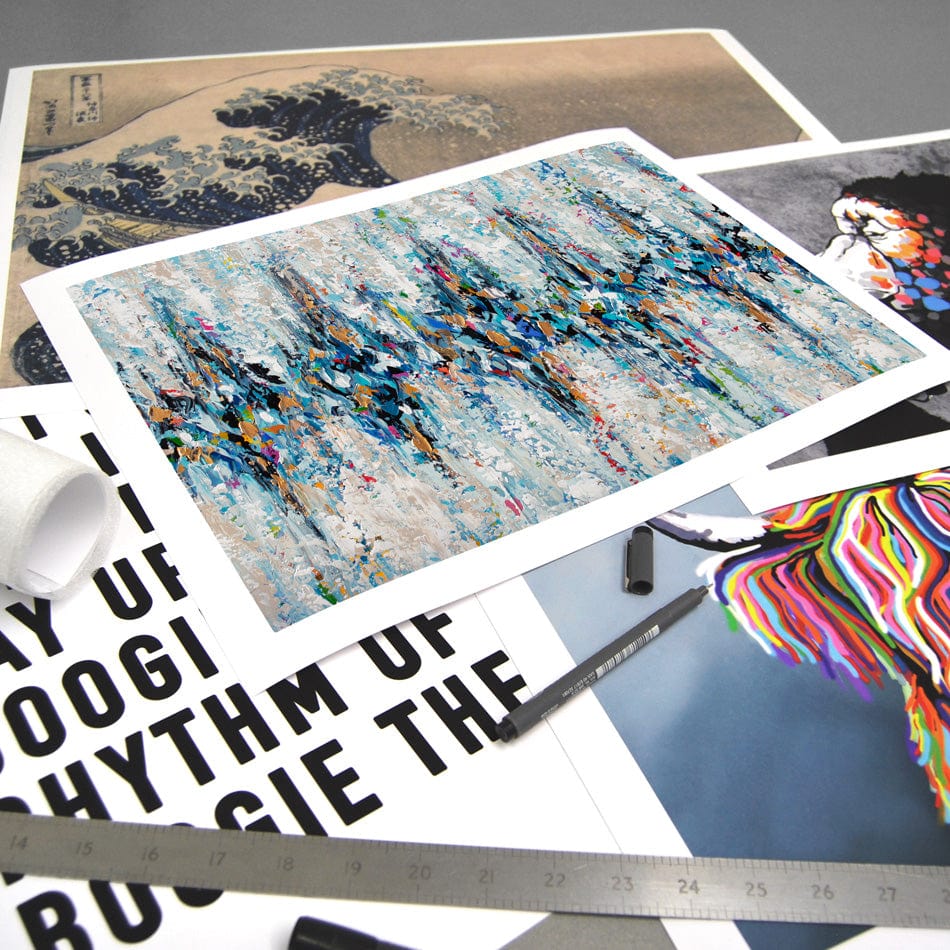 Palette Knife Abstract 2 Art Print wall art product Olga Tkachyk