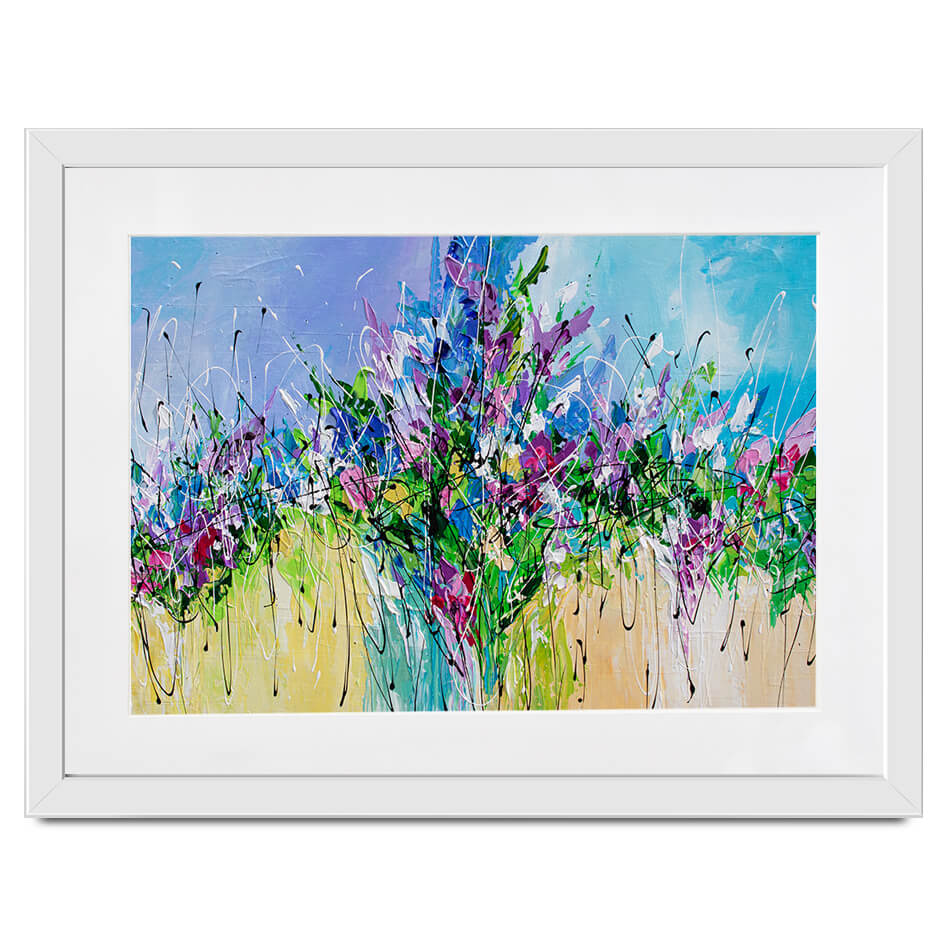 Palette Knife Florals Framed Art Print Palette Knife Florals Framed Art Print wall art product Olga Tkachyk