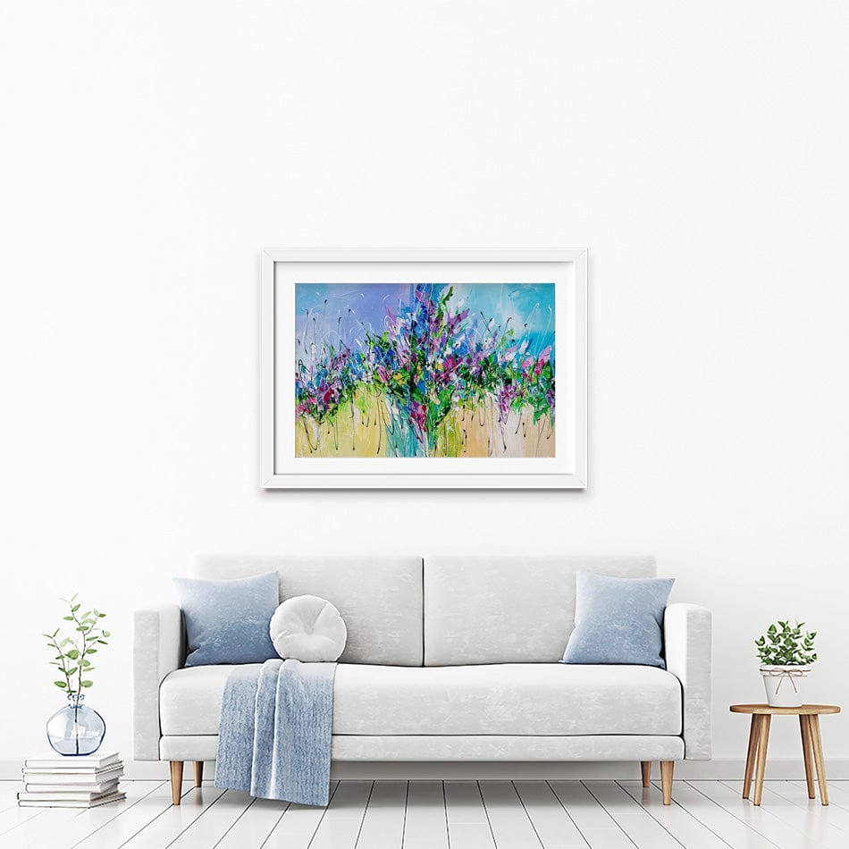 Palette Knife Florals Framed Art Print wall art product Olga Tkachyk
