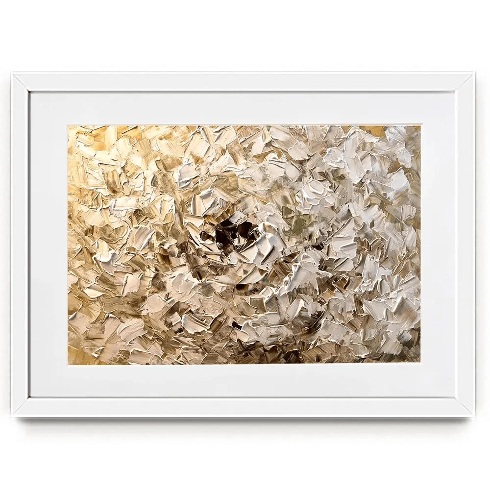 Palette Knife Petals Framed Art Print Palette Knife Petals Framed Art Print wall art product Osnat Tzadok