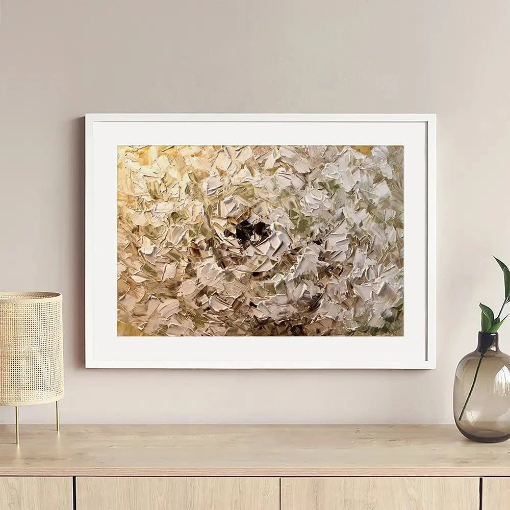 Palette Knife Petals Framed Art Print Palette Knife Petals Framed Art Print wall art product Osnat Tzadok