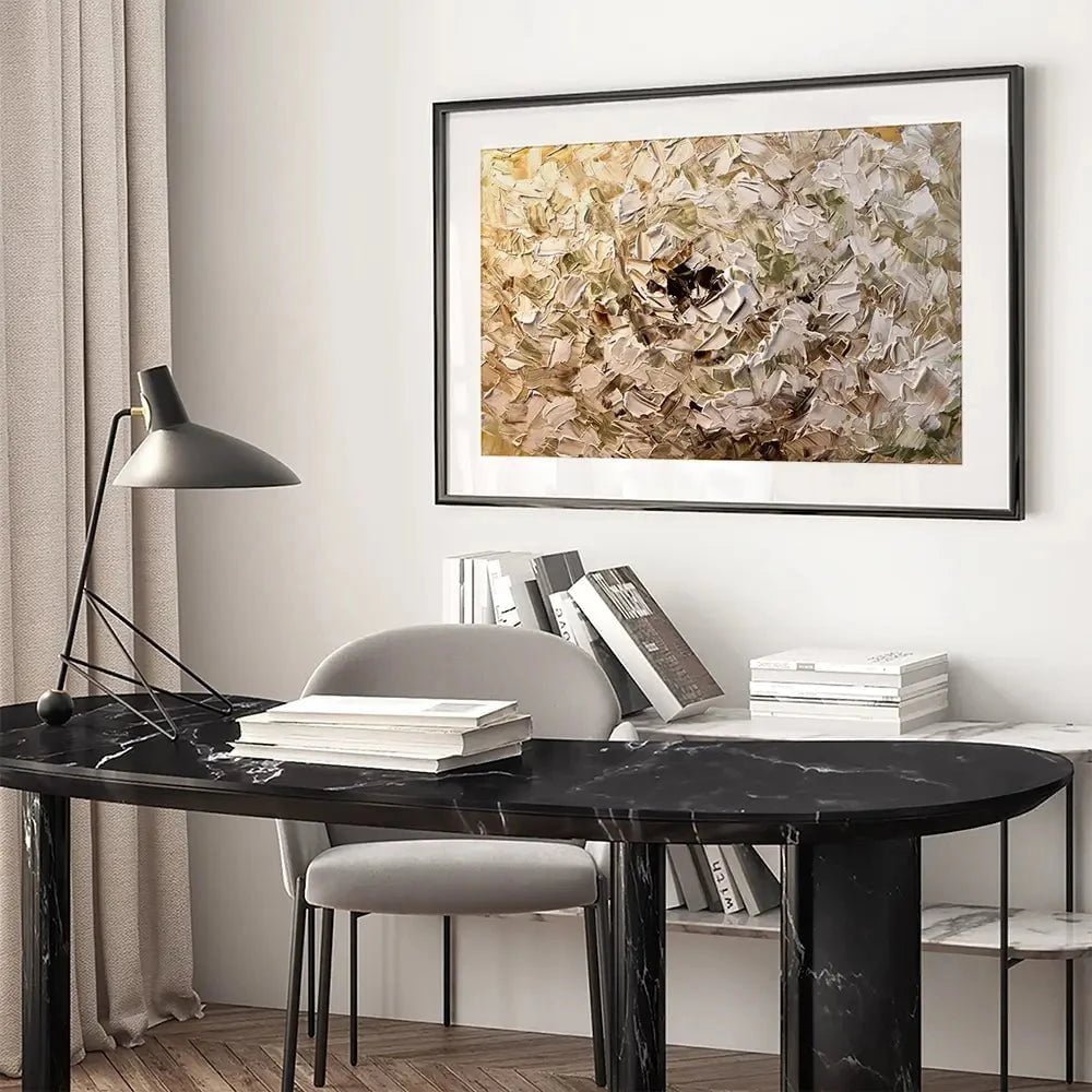Palette Knife Petals Framed Art Print Palette Knife Petals Framed Art Print wall art product Osnat Tzadok