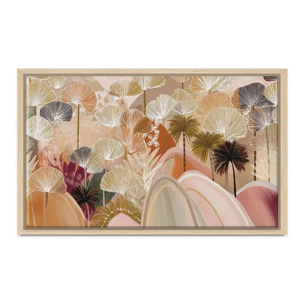Palms And Poetry Canvas Print Palms And Poetry Canvas Print wall art product Isabella Karolewicz