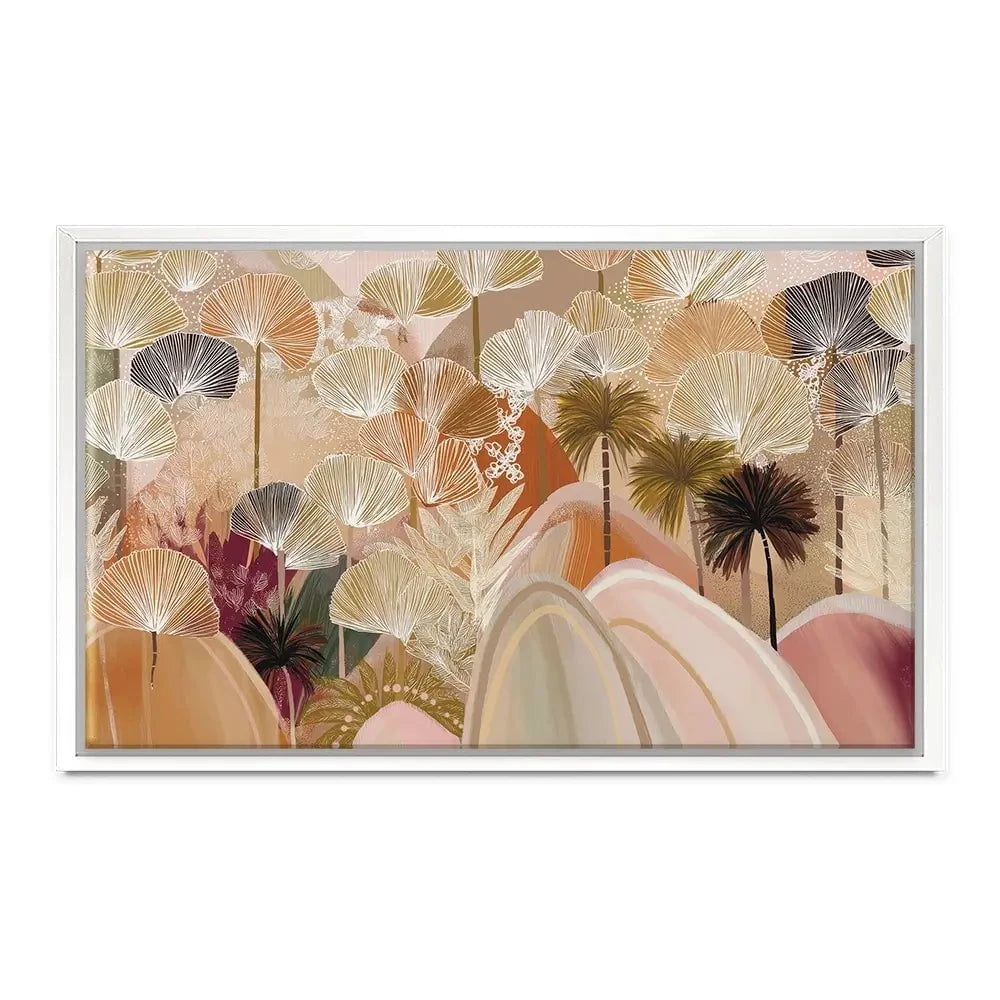 Palms And Poetry Canvas Print Palms And Poetry Canvas Print wall art product Isabella Karolewicz