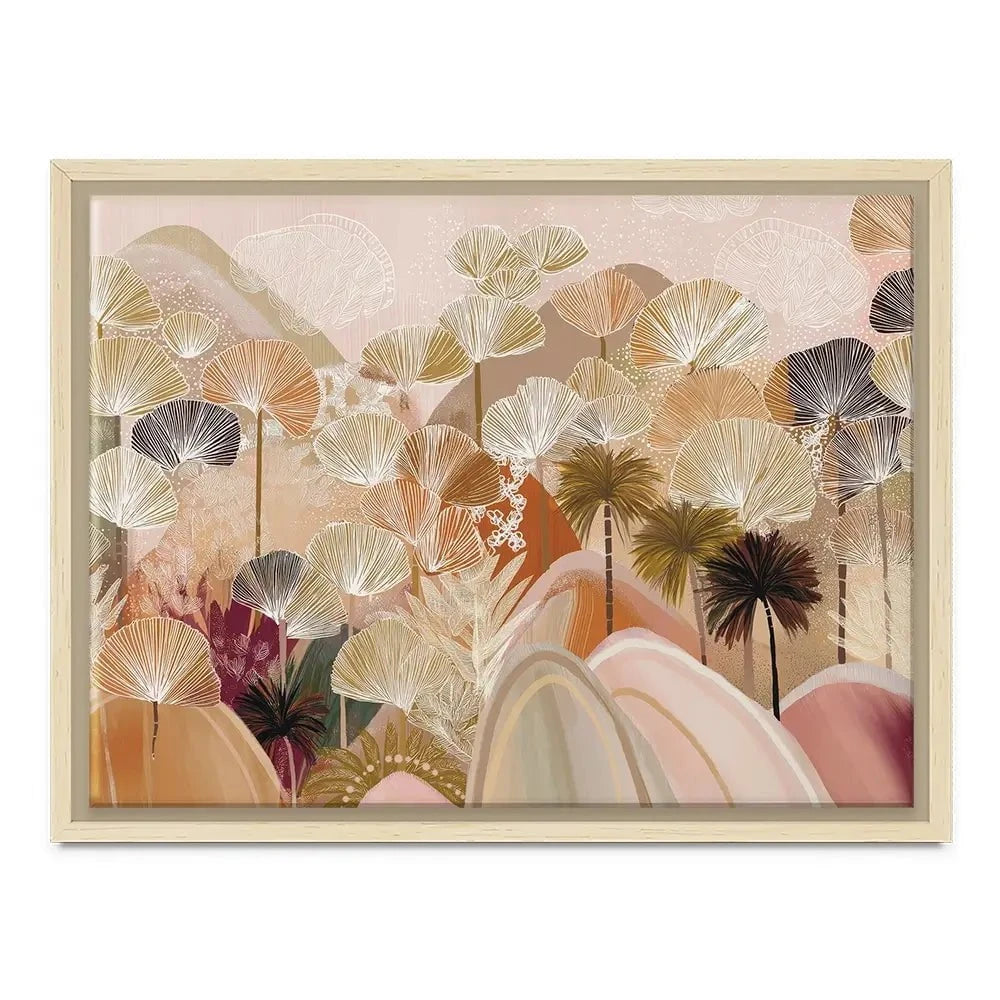 Palms And Poetry Canvas Print Palms And Poetry Canvas Print wall art product Isabella Karolewicz