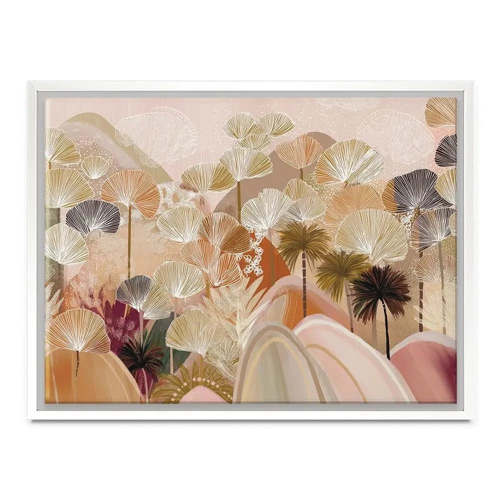Palms And Poetry Canvas Print Palms And Poetry Canvas Print wall art product Isabella Karolewicz
