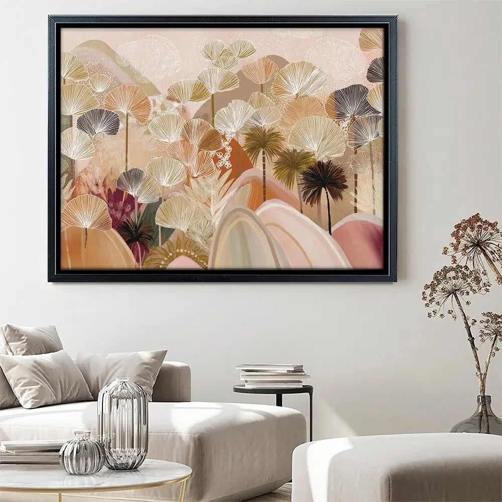 Palms And Poetry Canvas Print Palms And Poetry Canvas Print wall art product Isabella Karolewicz
