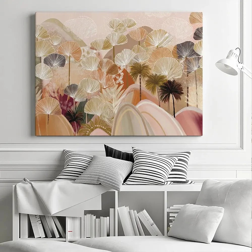 Palms And Poetry Canvas Print Palms And Poetry Canvas Print wall art product Isabella Karolewicz