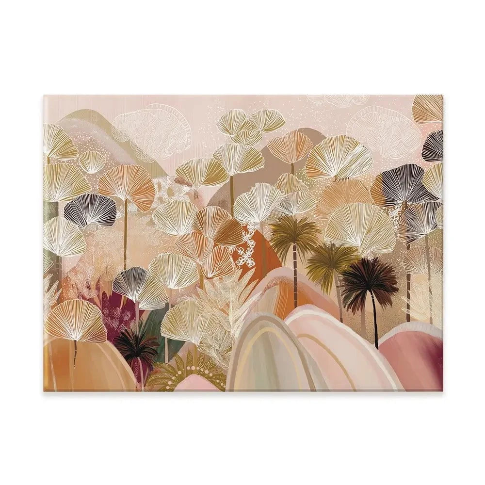 Palms And Poetry Canvas Print Palms And Poetry Canvas Print wall art product Isabella Karolewicz