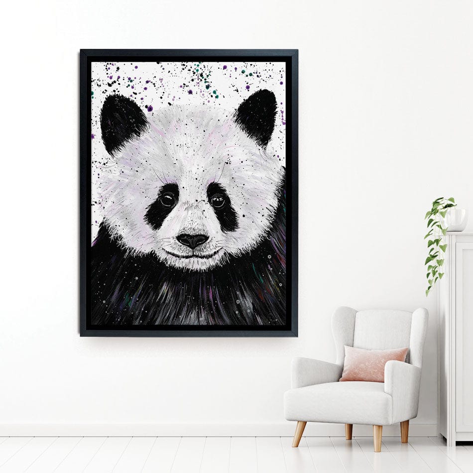 Panda Henry Canvas Print wall art product Emma LC Art
